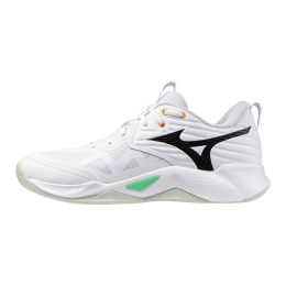 MizunoWAVEMOMENTUMPROVolleybalschoenenWitZwartFrozenEmeraldDamesHerenMaat44
