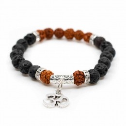 RudrakshaArmbandmetLavasteenenOHM