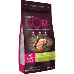 4xWellnessCoreHondenvoerSmallHealthyWeightKalkoen15kg