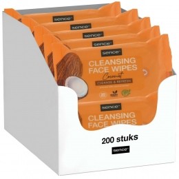 10xSenceGezichtsreinigingsdoekjesCoconut20stuks
