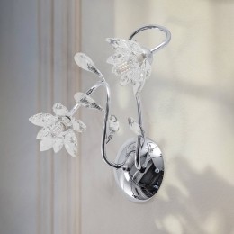 ONLIWandlampNinfeainchroommetkristallenbloemen