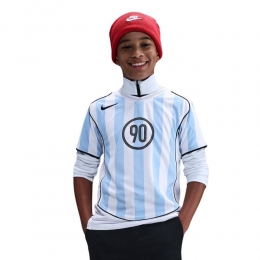 NikeTotal90TrainingsshirtKidsWitLichtblauwZwart