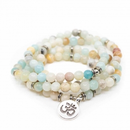 EdelsteenArmbandAmazonietElastischmetOHM