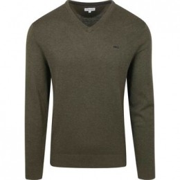 SweaterMcgregorTruiV-HalsOlijfgroen