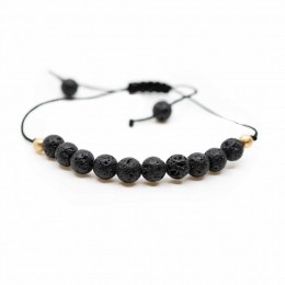 EdelsteenArmbandLavasteenVerstelbaar