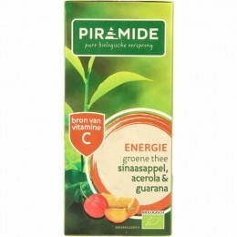 PiramideGroeneTheeEnergieSinaasappelAcerolaGuarana20stuks