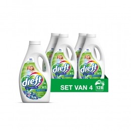 4xDreftVloeibaarWasmiddelOchtendfris32Wasbeurten14liter