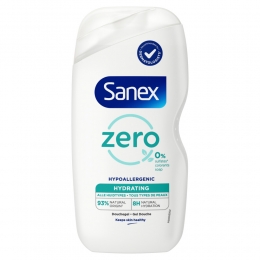 3xSanexDouchegelZeroHydrating400ml