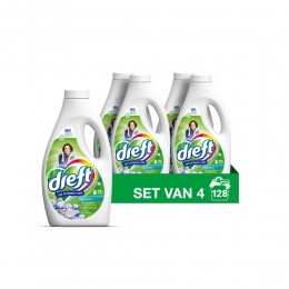 4xDreftVloeibaarWasmiddelBlueDream32Wasbeurten14liter