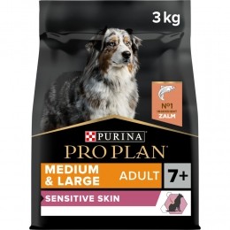 4xProPlanAdult7MediumLargeSensitiveSkinZalm3kg