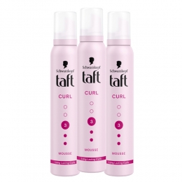 3xTaftStylingMousseCurl200ml