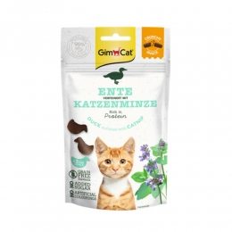 12xGimCatCrunchyKattensnackEendCatnip50gr