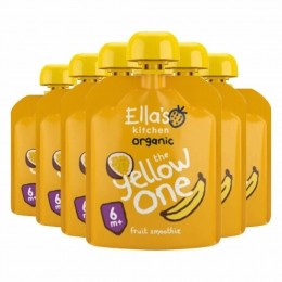 6xEllasKitchenKnijpzakjeFruitSmoothie6mBanaanAppelPassievruchtAbrikozen90gr