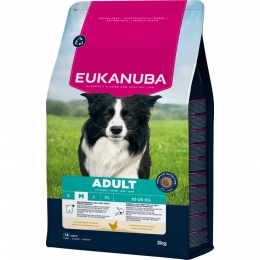 EukanubaLifeCareDogAdultMediumHondenvoerChicken3kg