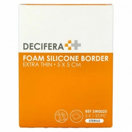DeciferaFoamSiliconeBorderExtraThin5x5cm