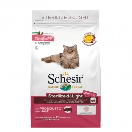 6xSchesirKattenvoerDrySterilizedHam15kg