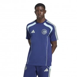 adidasAjaxUrbanPuristT-Shirt2025-2026DonkerblauwLichtblauwGroen