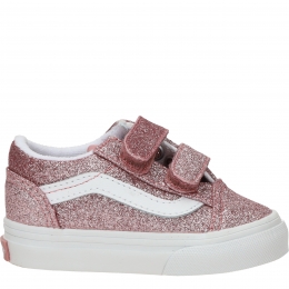 VansOldSkoolVGlitterRoseGoldSneakersMeisjesRoze