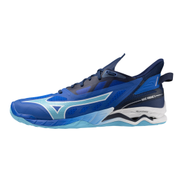 MizunoWAVEMIRAGE5HandbalschoenenMugenBlauwWitEstateBlauwDamesHerenMaat50