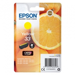 Inktcartridgeepson33t3344geel