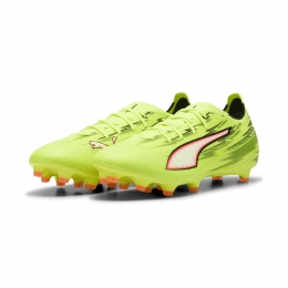 PUMAUltra6MatchGrasKunstgrasVoetbalschoenenMGNeongeelRoodZwart