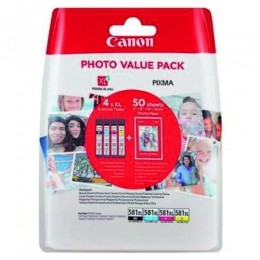 Inktcartridgecanoncli-581xl4kleurenpapier