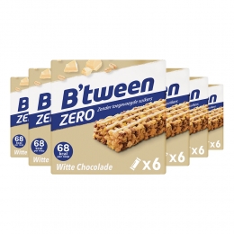 6xHeroBtweenMueslireepZeroWitteChocolade6x20gr