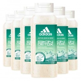 6xAdidasShowerGelActiveSkinMindSkinDetoxW250ml