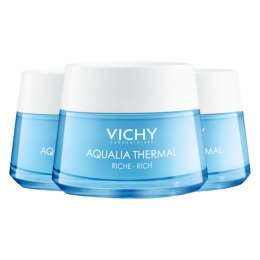 3xVichyAqualiaThermalRehydraterendeDagcrmeDrogeHuid50ml