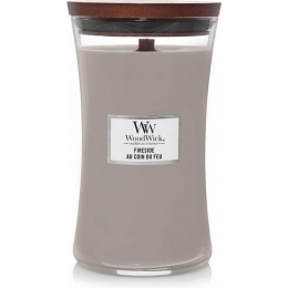 WoodWickGeurkaarsLargeFireside611gr