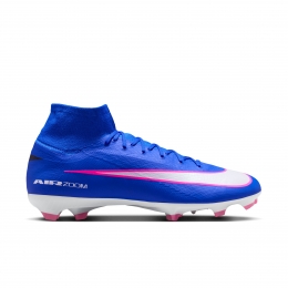 NikeZoomMercurialSuperfly10ProGrasVoetbalschoenenFGBlauwWitFelroze