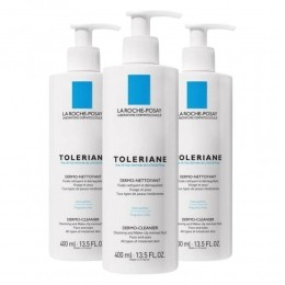 3xLaRochePosayTolerianeReinigingslotion400ml