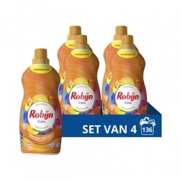 4xRobijnKleinKrachtigWasmiddelColor34Wasbeurten119liter