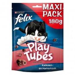FelixKattensnackPlayTubesKalkoen-Ham180gr