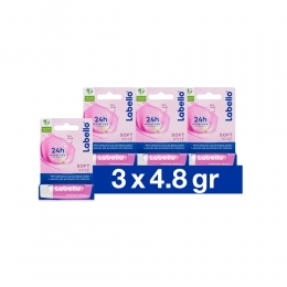 3xLabelloLippenbalsemBlisterSoftRose48gr