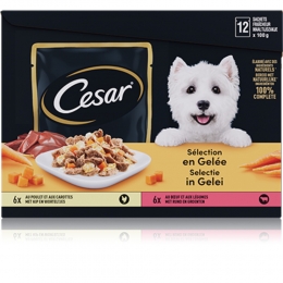 4xCesarMaaltijdzakjes12-packinGelei12x100gr
