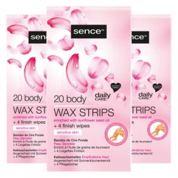 3xSenceWaxStripsvoorhetLichaam20stuks