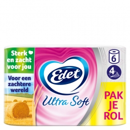 EdetUltraSoftToiletpapier4Laags6stuks