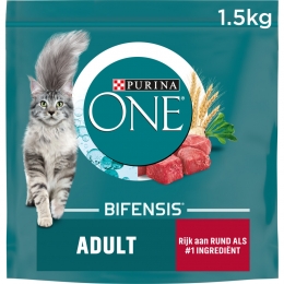 4xPurinaONEKattenvoerDroogAdultRund-VolkorenGranen15kg