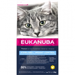 EukanubaAdultSterilisedWeightControlKattenvoer2kg