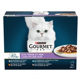GourmetKattenvoerNatPerleDuoRund-Kip12x85gr