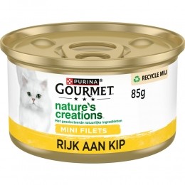 24xGourmetKattenvoerNatNaturesCreationsTomaat-Spinazie85gr