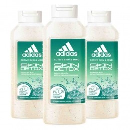 3xAdidasShowerGelActiveSkinMindSkinDetoxW400ml
