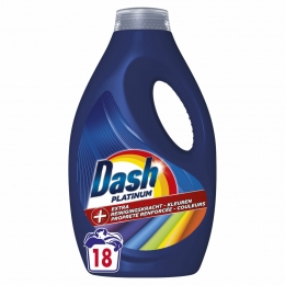 4xDashVloeibaarWasmiddelPlatinumColor18Wasbeurten810ml