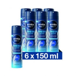 6xNiveaMenDeodorantSprayFreshActive150ml