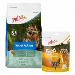 PrinsProCareSuperActive20kgTreatsChickenPakket