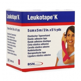 LeukotapeKKleefwindelElastRoze5cmx5m1