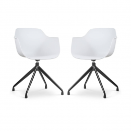 Setvan2eetkamerstoelenNola-PukdraaibaarNolon