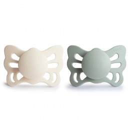 FriggFopspeenButterflymaat10-6mndCreamSage2stuks