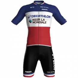 DECATHLONAG2RLAMONDIALEFransekampioen24Setfietsshirtfietsbroekset